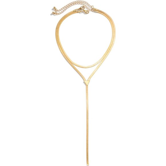 Chunky Gold Choker Necklace for Women,Trendy Silver Statement Necklace Long Snak - Picture 7 of 7